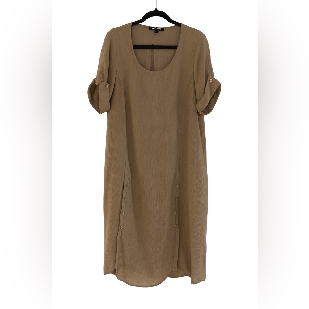 Picadilly Fashion Tan Midi Dress